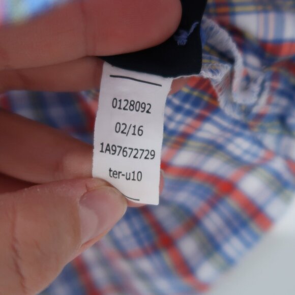 Tommy Hilfiger Womens Plaid 1/2 Button Up Long Sleeve Roll Up 3/4 Sleeve Blouse - Picture 11 of 17